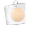 Z-Lite Arosia 1 Light Pendant, Chrome & White 194-24W-C - alternate 6